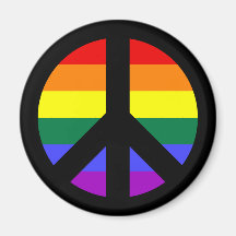 Rainbow Peace Sign Design