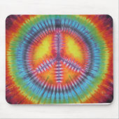 Rainbow Peace Sign Gefärbte Krawatte Mouse Pad Mousepad (Vorne)