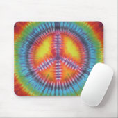 Rainbow Peace Sign Gefärbte Krawatte Mouse Pad Mousepad (Mit Mouse)
