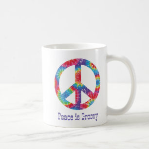 Rainbow Peace Sign Hippie Tasse - Gr8 Weihnachtsge