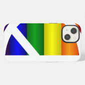 Rainbow Peace Sign iPhone Hülle (Rückseite (Horizontal))