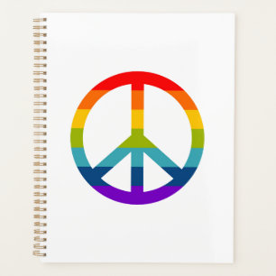 Rainbow Peace Sign Planer