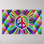 Rainbow Peace Sign Poster (Vorne)