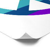 Rainbow Peace Sign Poster (Ecke)