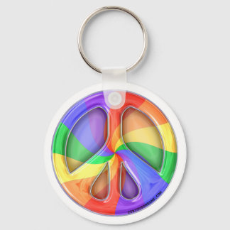 Rainbow Peace Sign Schlüsselanhänger