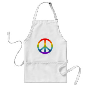 Rainbow Peace Sign Schürze