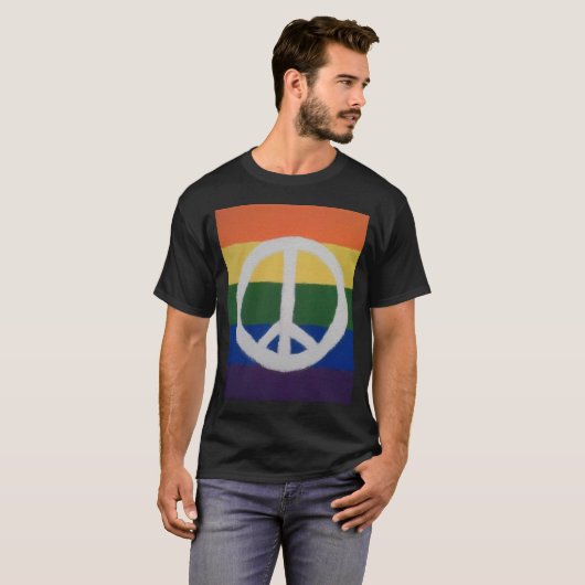 Rainbow Peace Sign Shirts (Vorne ganz)