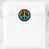 Rainbow Peace Sign Sticker (Tasche)