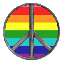 Rainbow Peace sign stolz lgbtq Gay
