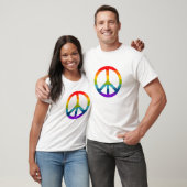 Rainbow Peace Sign T-Shirt (Unisex)