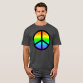Rainbow Peace Sign T - Shirt (Vorne ganz)