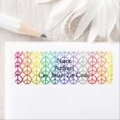 Rainbow Peace Signs Adresslisten (Insitu)