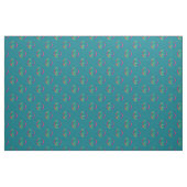 Rainbow Peace Signs Aquamarin Stoff (Fat Quarter (45,7 x 55,9 cm))