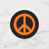 Rainbow Peace Signs Konfetti (Klein Vorderseite)