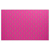 Rainbow Peace Signs Pink Stoff (Fat Quarter (45,7 x 55,9 cm))