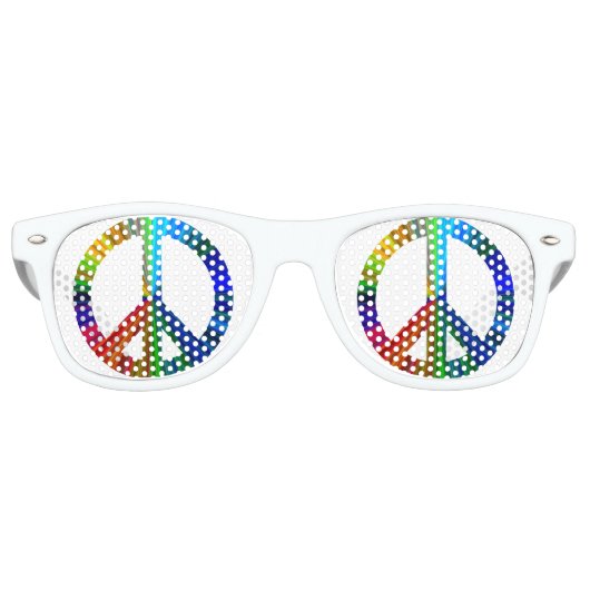 Rainbow Peace Sonnenbrille (Vorderseite)