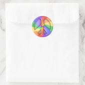 Rainbow Peace Sticker (Tasche)