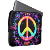 Rainbow Peace Symbol Art Laptopschutzhülle (Vorne Rechts)