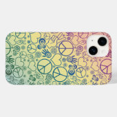 Rainbow Peace Symbol Design Pattern Case-Mate iPhone Hülle (Rückseite (Horizontal))
