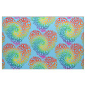 Rainbow Peace Symbol Heart Stoff (Yard (91,4 cm))