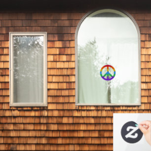 Rainbow Peace Symbol Symbol Symbol Symbol Symbol G Fensteraufkleber