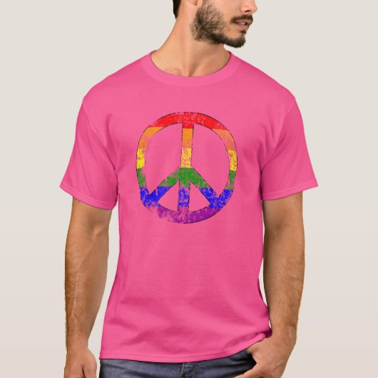 Rainbow Peace T-Shirt (Vorderseite)