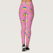 Rainbow Peace und Liebe Leggings (Rückseite)