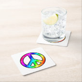 Rainbow Peace Untersetzer (Vor Ort)