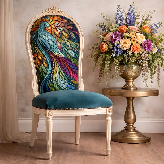 Rainbow Peacock Decoupage Seidenpapier