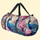 Rainbow Peacock Large Duffel Bag Duffle Bag