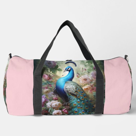 Rainbow Peacock Large Duffel Bag Duffle Bag (Vorderseite)