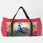 Rainbow Peacock Large Duffel Bag Duffle Bag (Vorderseite)