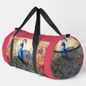 Rainbow Peacock Large Duffel Bag Duffle Bag (Rechte Ecke)