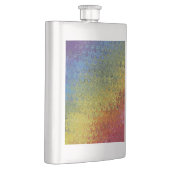 Rainbow Peacock Marble Flachmann (Rechts)
