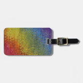 Rainbow Peacock Marble Gepäckanhänger (Vorderseite horizontal)