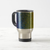 Rainbow Peacock Marble Reisebecher (Vorderseite Links)