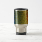 Rainbow Peacock Marble Reisebecher (Mittel)