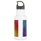Rainbow Peacock Marble Trinkflasche (Rückseite)