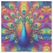 Rainbow Peacock Stoff (Nahaufnahme)