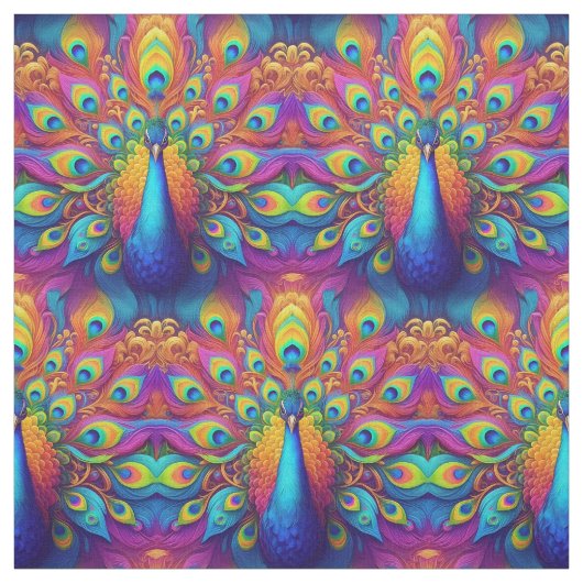 Rainbow Peacock Stoff (Muster)