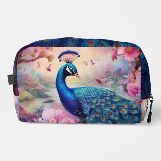 Rainbow Peacock Waschbeutel (Vorderseite)