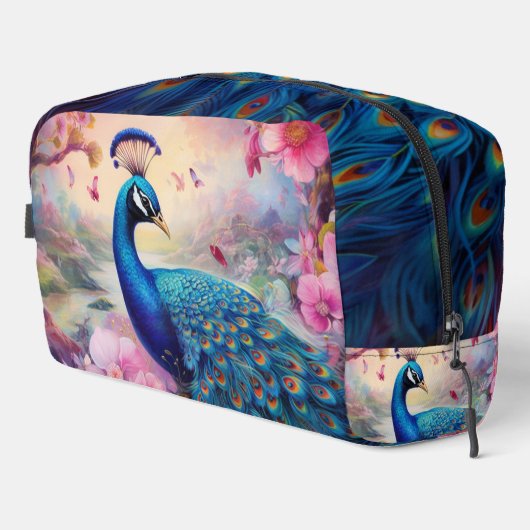 Rainbow Peacock Waschbeutel (Rechte Ecke)