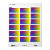 Rainbow Pearl Adressaufkleber (Vorne)