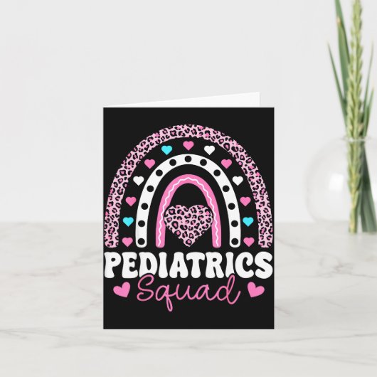 Rainbow Pediatrics Squad - Valentine's Day Pediatr Karte (Vorderseite)