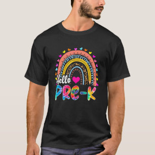 Rainbow Pencil Hallo Pre-K Lehrer Kind erster Tag T-Shirt