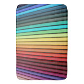 Rainbow Pencil Set - Vibrant Artist's Collection Badematte (Vorderseite Vertikal)