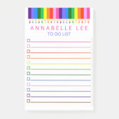 Rainbow Pencil zu führen, um personalisieren Post-it Klebezettel (Vorderseite)