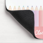 Rainbow Pencils Personalisiert Teacher Mousepad (Ecke)