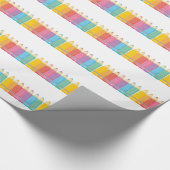 Rainbow Pencils verpacken Papier zurück in die Sch Geschenkpapier (Ecke)