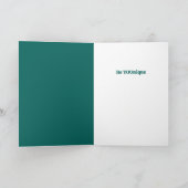 Rainbow Penguin Colorful Fuzzy Bird Fantasy Animal Karte (Innenseite)